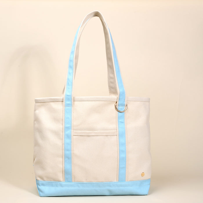 Light Blue The Signature Canvas Tote Bag