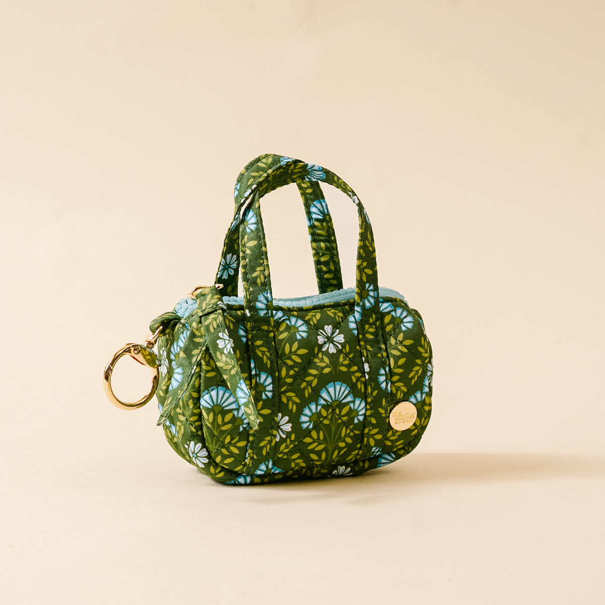 Everbloom Forest Green Itty Bitty Duffle Bag Charm
