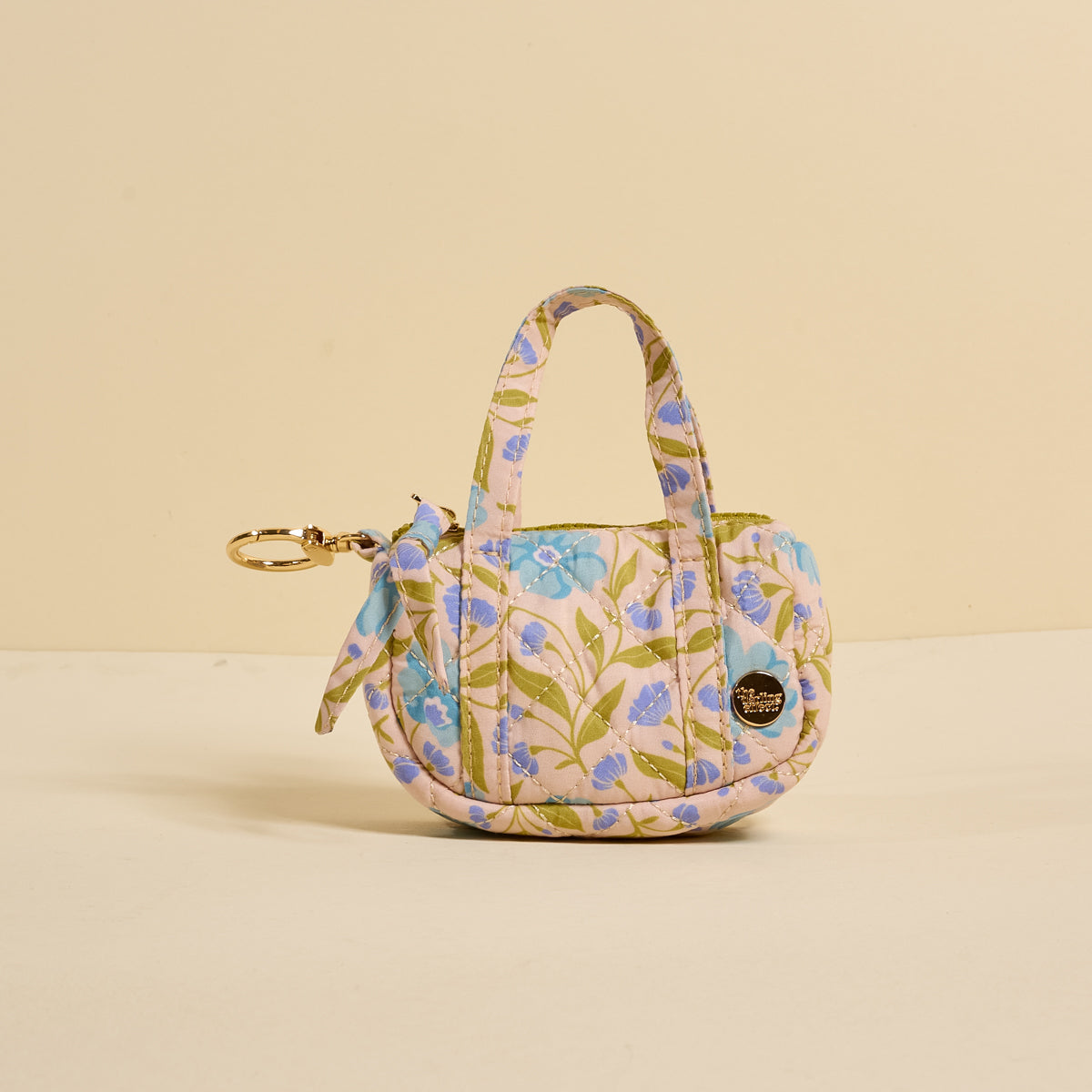 Poppin' Petals Aqua Itty Bitty Duffle Bag Charm