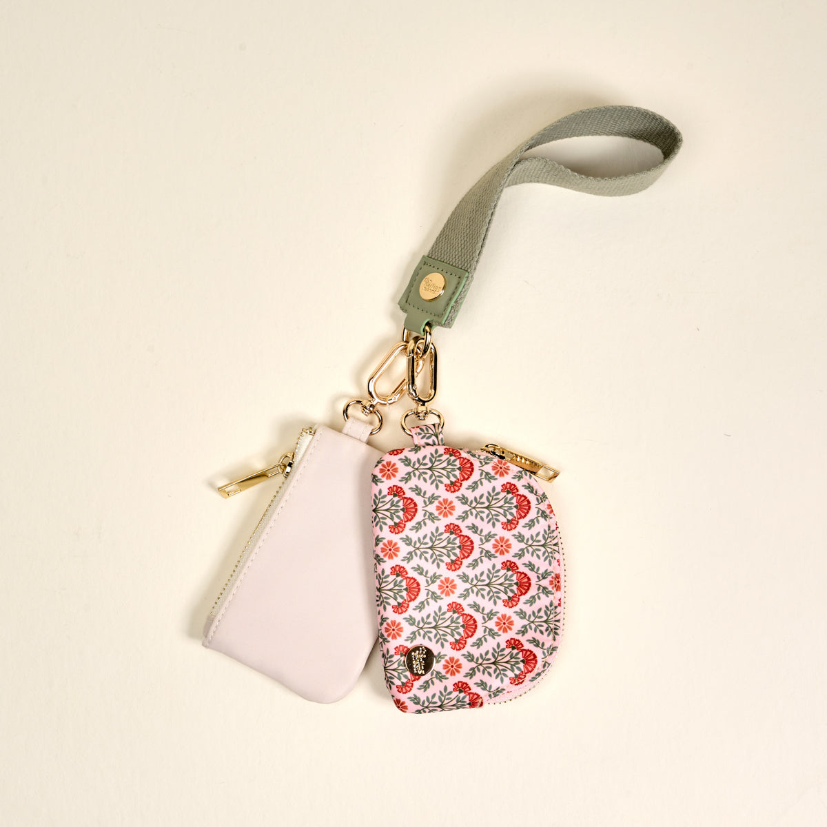 Everbloom Dusty Rose Dynamic Duo Pouch Wristlet