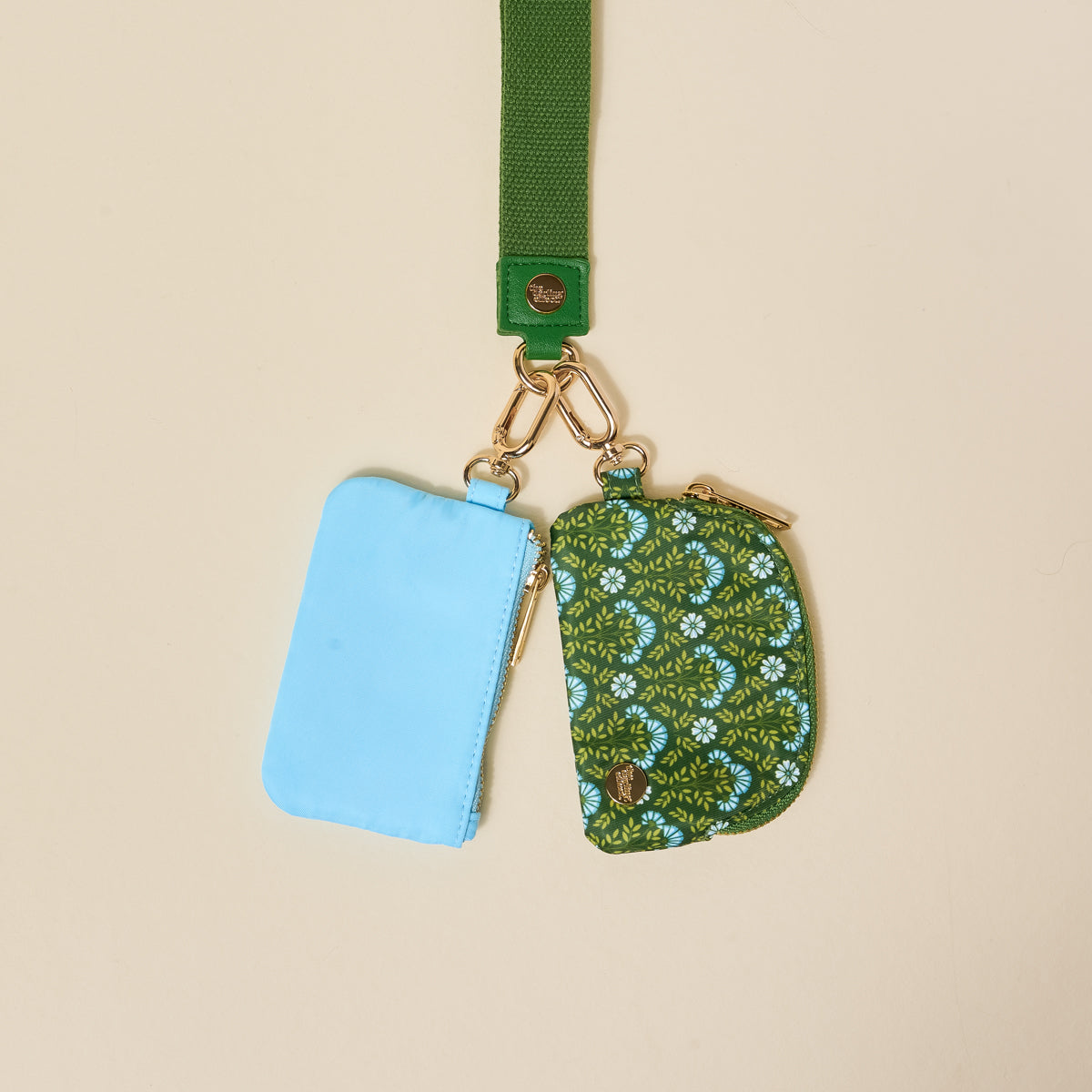 Everbloom Forest Green Dynamic Duo Pouch Wristlet