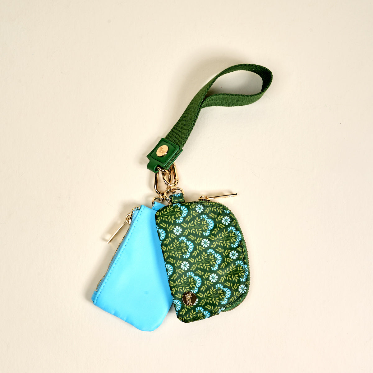 Everbloom Forest Green Dynamic Duo Pouch Wristlet