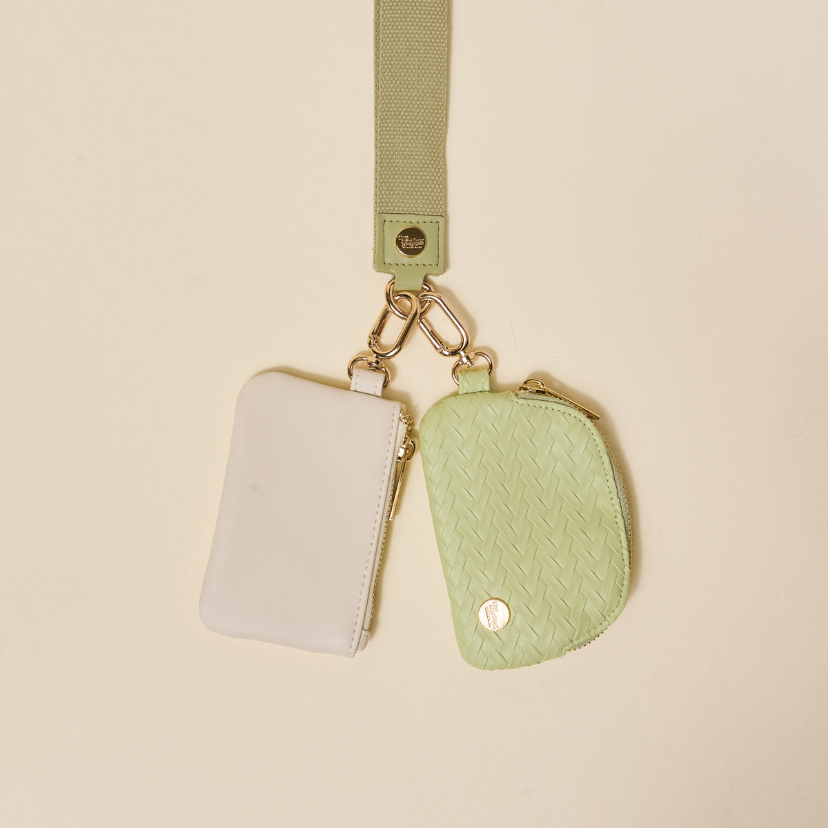 Sage Dynamic Duo Pouch Luxe Wristlet