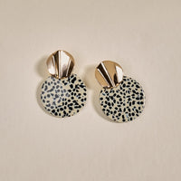 Dalmatian Darling Marble Muse Earrings