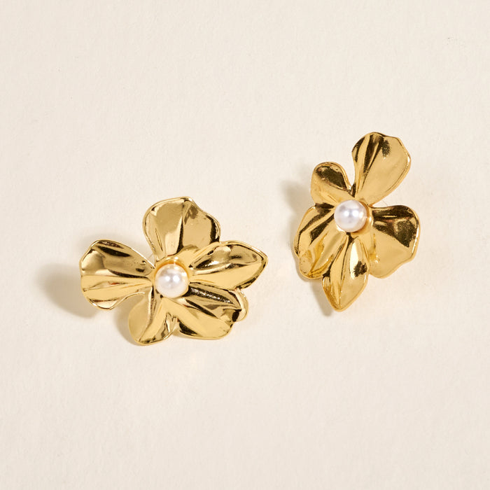 Golden Bloom Standout Earrings