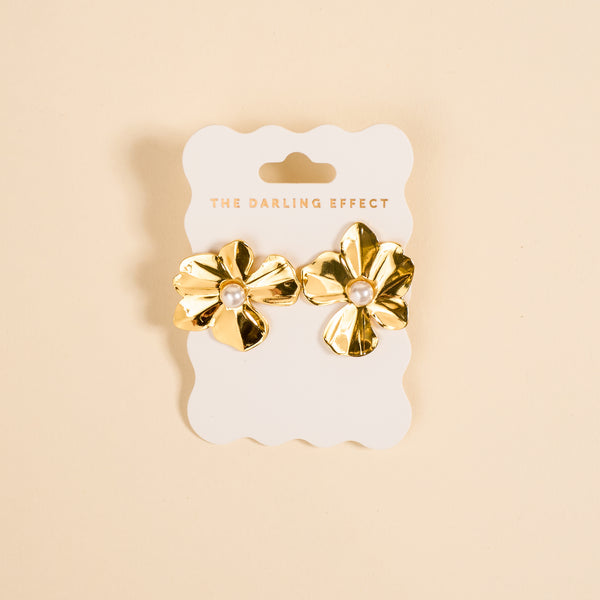 Golden Bloom Standout Earrings