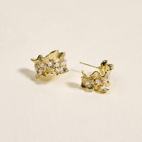 Golden Ruffle Standout Earrings