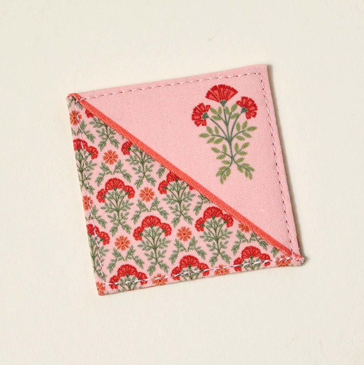 Everbloom Dusty Rose Corner Keeper Fabric Bookmark