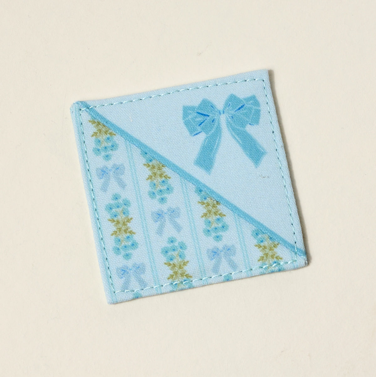 Oh So Fancy Blue Corner Keeper Fabric Bookmark