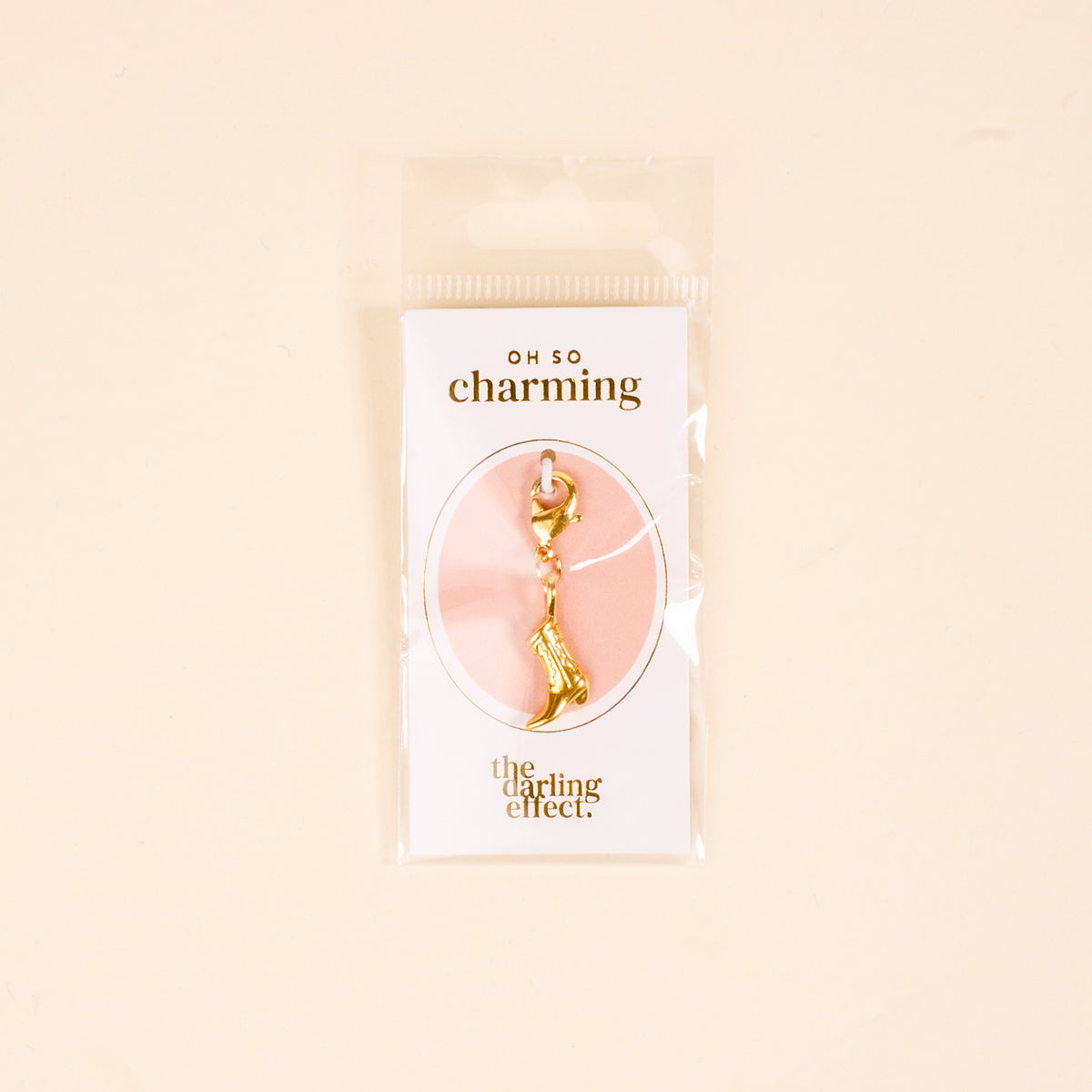 Cowgirl Boot Jewelry Charm Gold