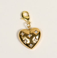Diamond Heart Jewelry Charm Gold