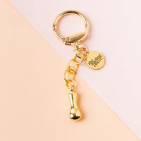 I Bubble Letter Keychain Bag Charm