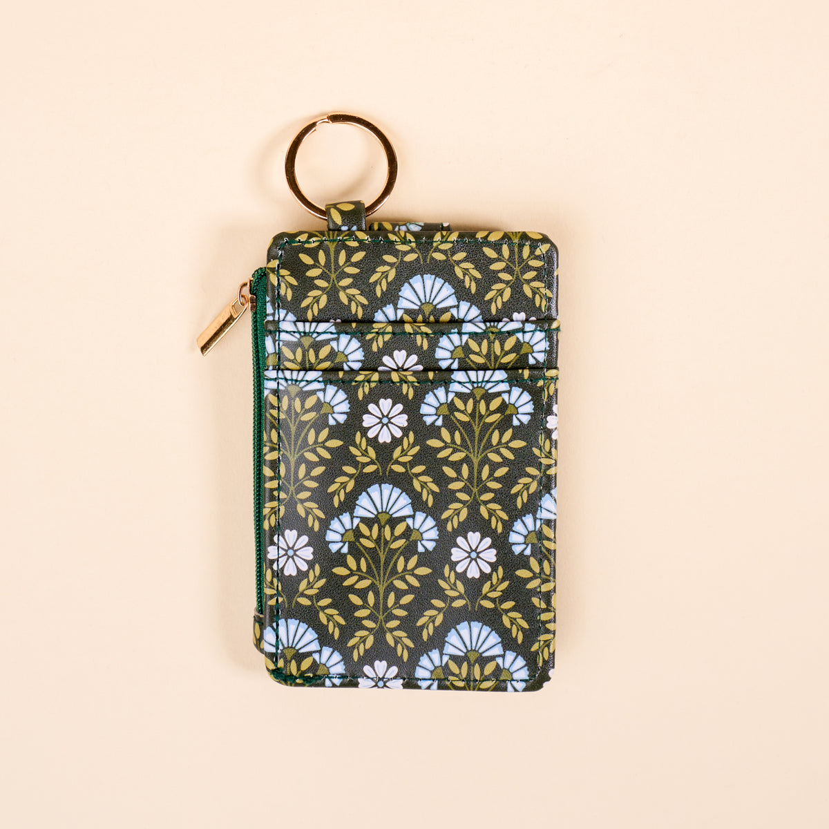 Everbloom Forest Green Keychain Wallet