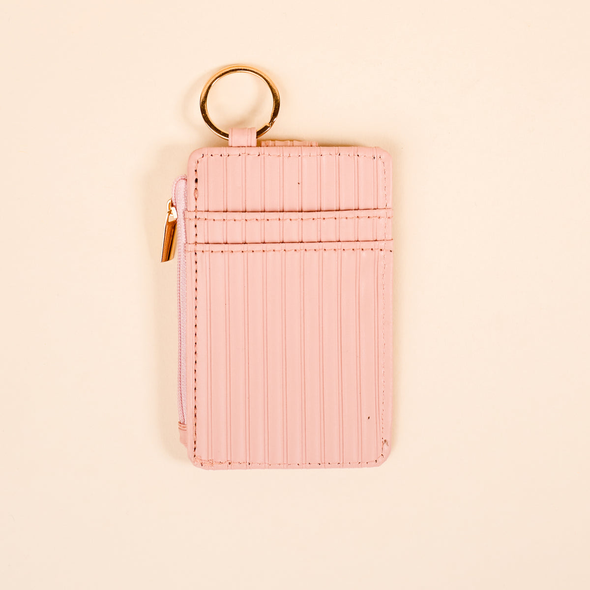 Blush Ripple Ridge Keychain Wallet