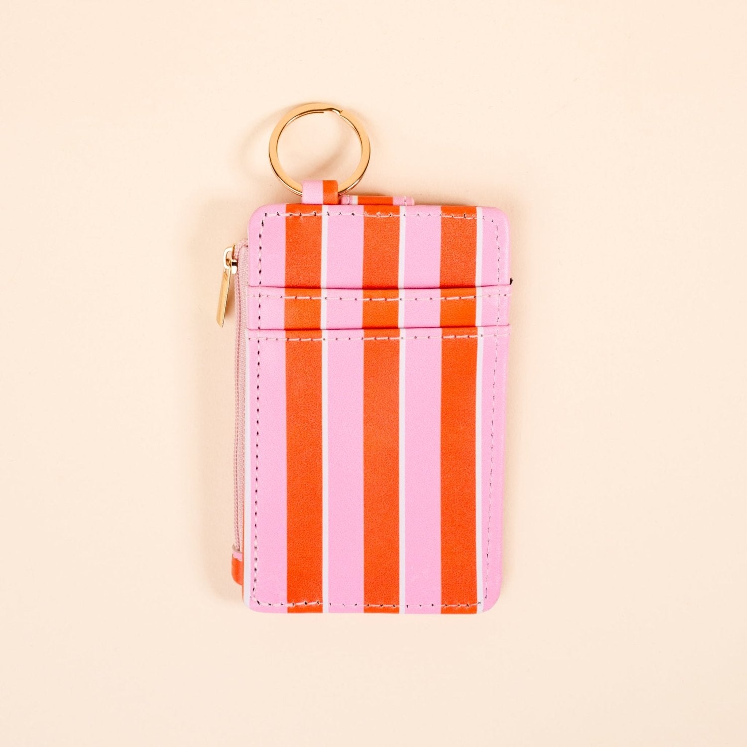 Sicily Stripes Pink Keychain Wallet – The Darling Effect