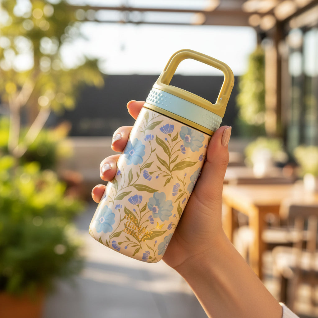 Poppin' Petals Aqua 6 oz Lil' Bitty Bottle