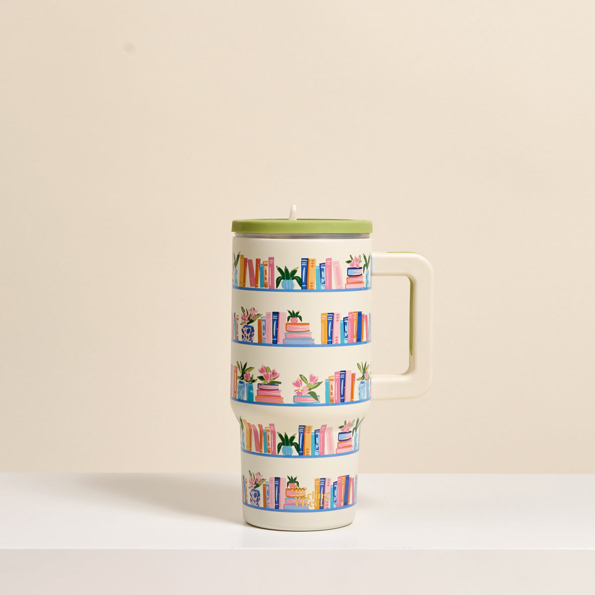 Book Shelfie 20 oz Lifestyle Flip Straw Tumbler
