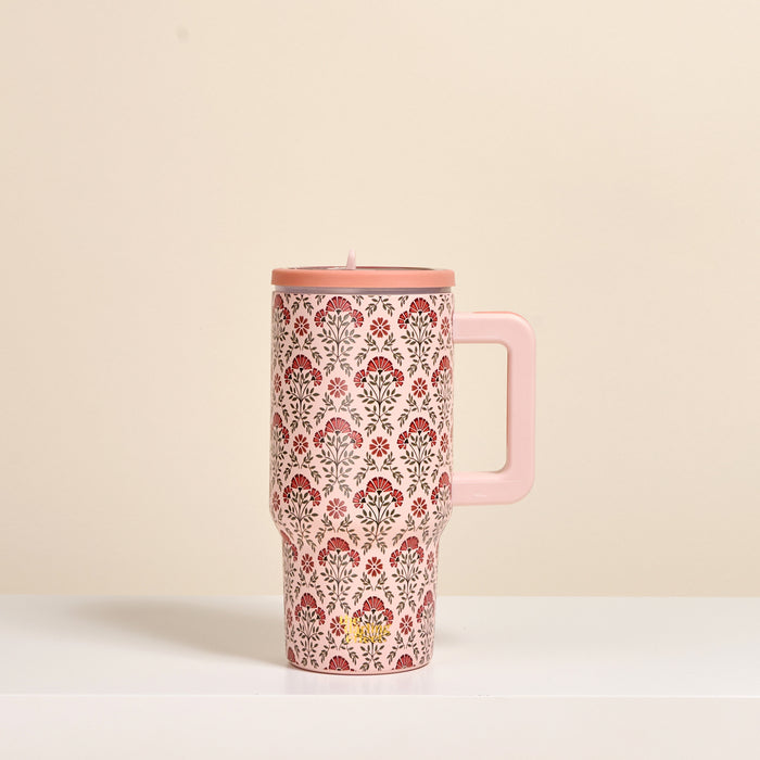 Everbloom Dusty Rose 20 oz Lifestyle Flip Straw Tumbler