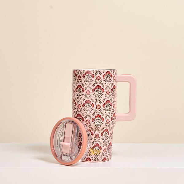 Everbloom Dusty Rose 20 oz Lifestyle Flip Straw Tumbler