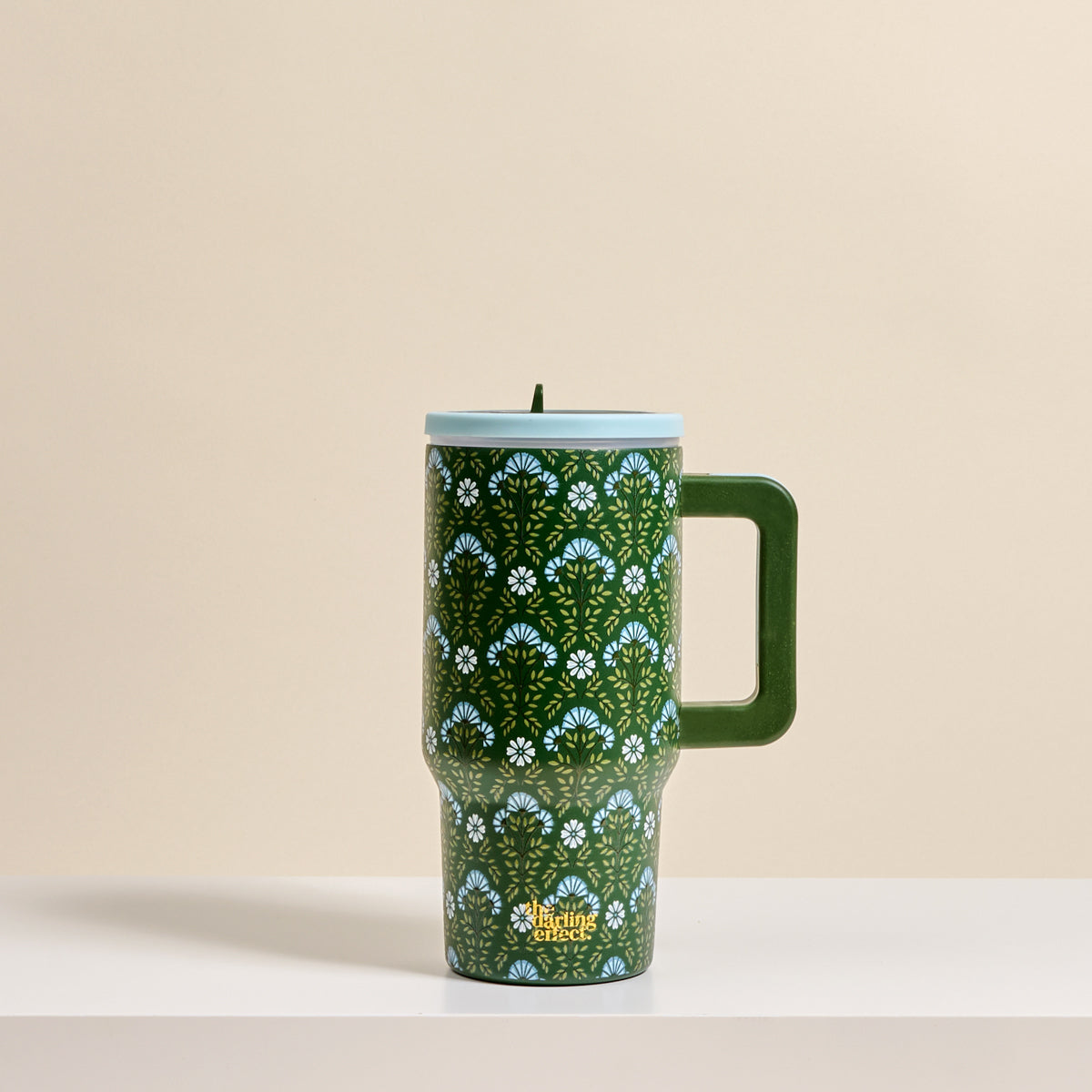 Everbloom Forest Green 20 oz Lifestyle Flip Straw Tumbler