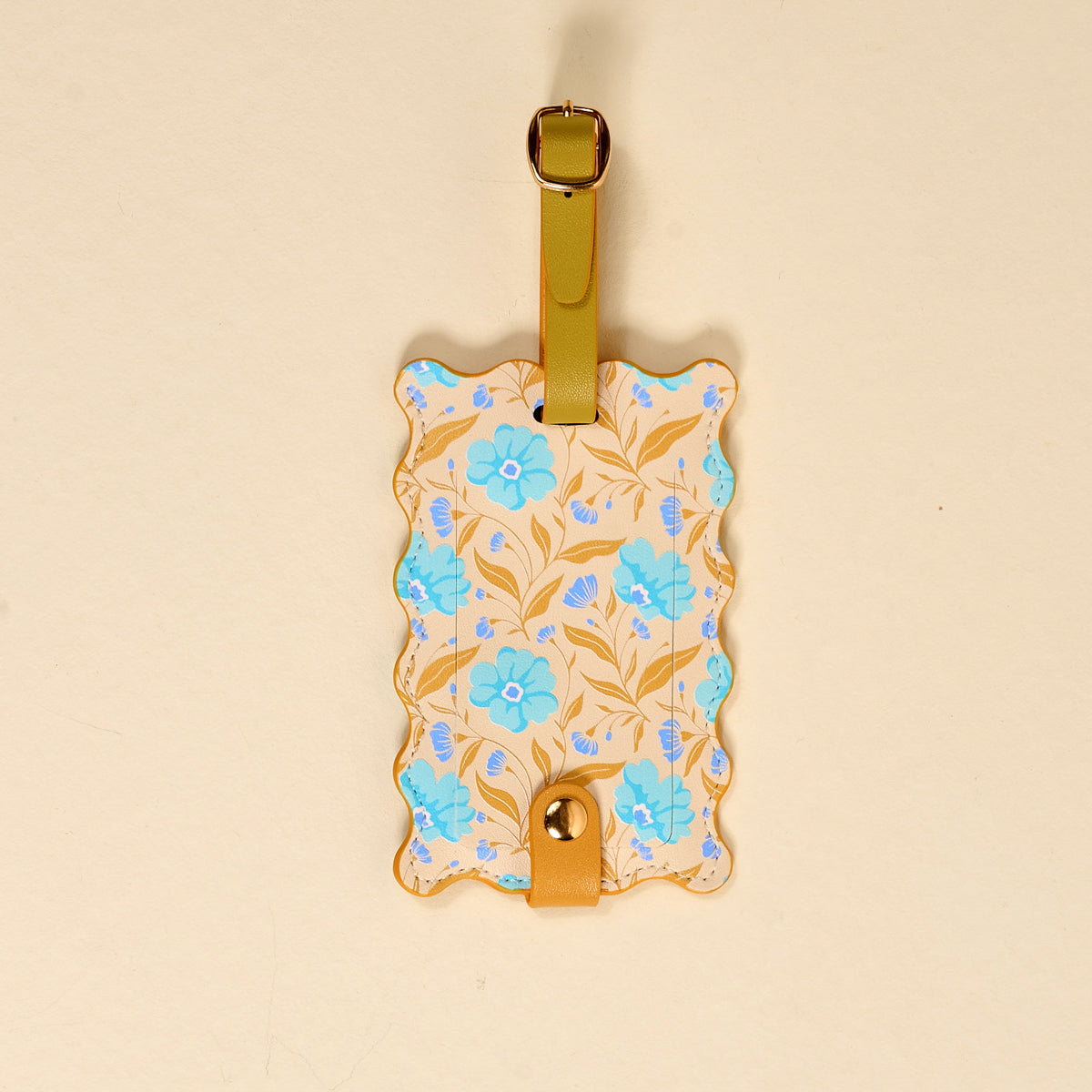 Poppin' Petals Aqua Jetsetter Luggage Tag