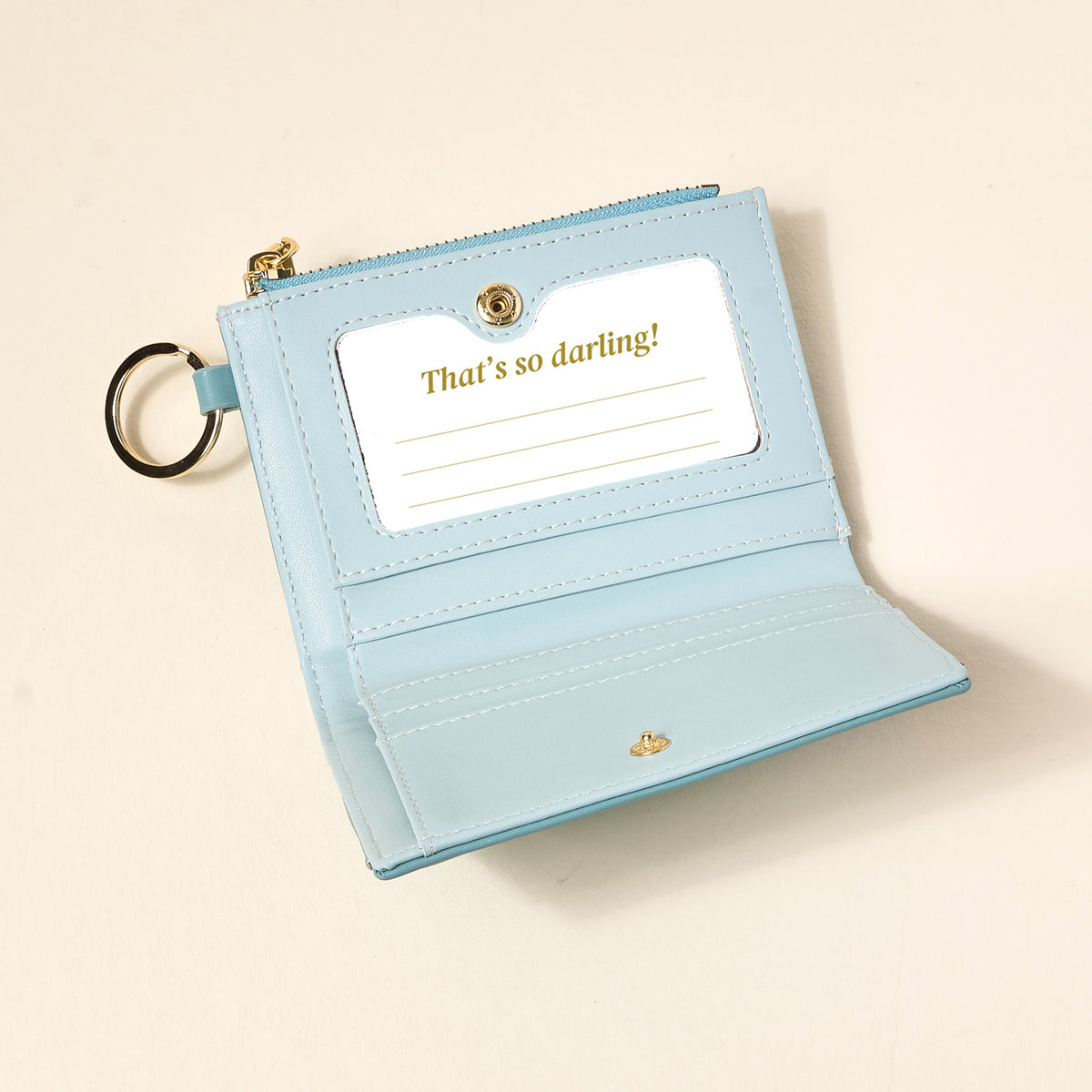 Misty Blue Luxe Pocket Wallet