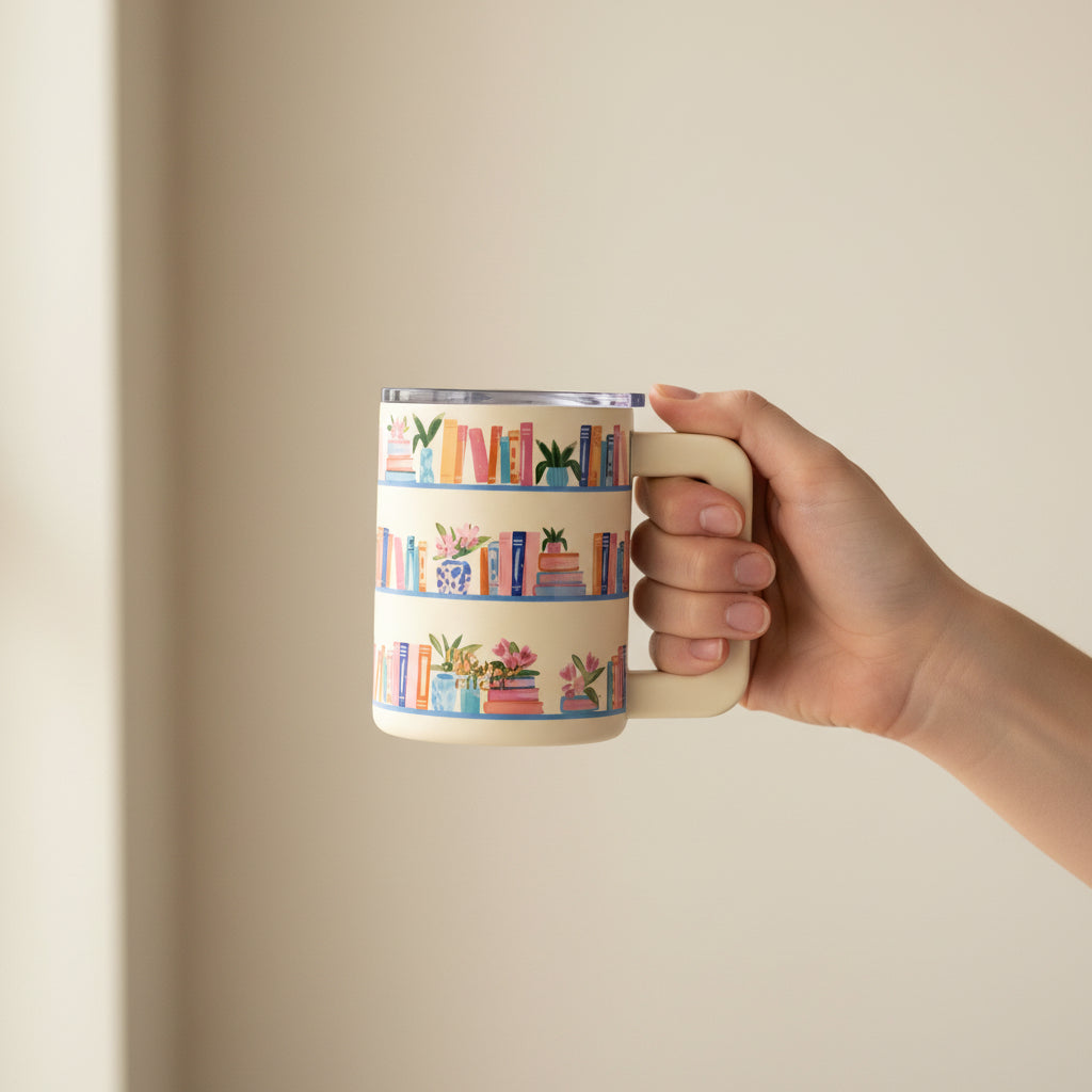 Book Shelfie 14 oz Insulated Mug