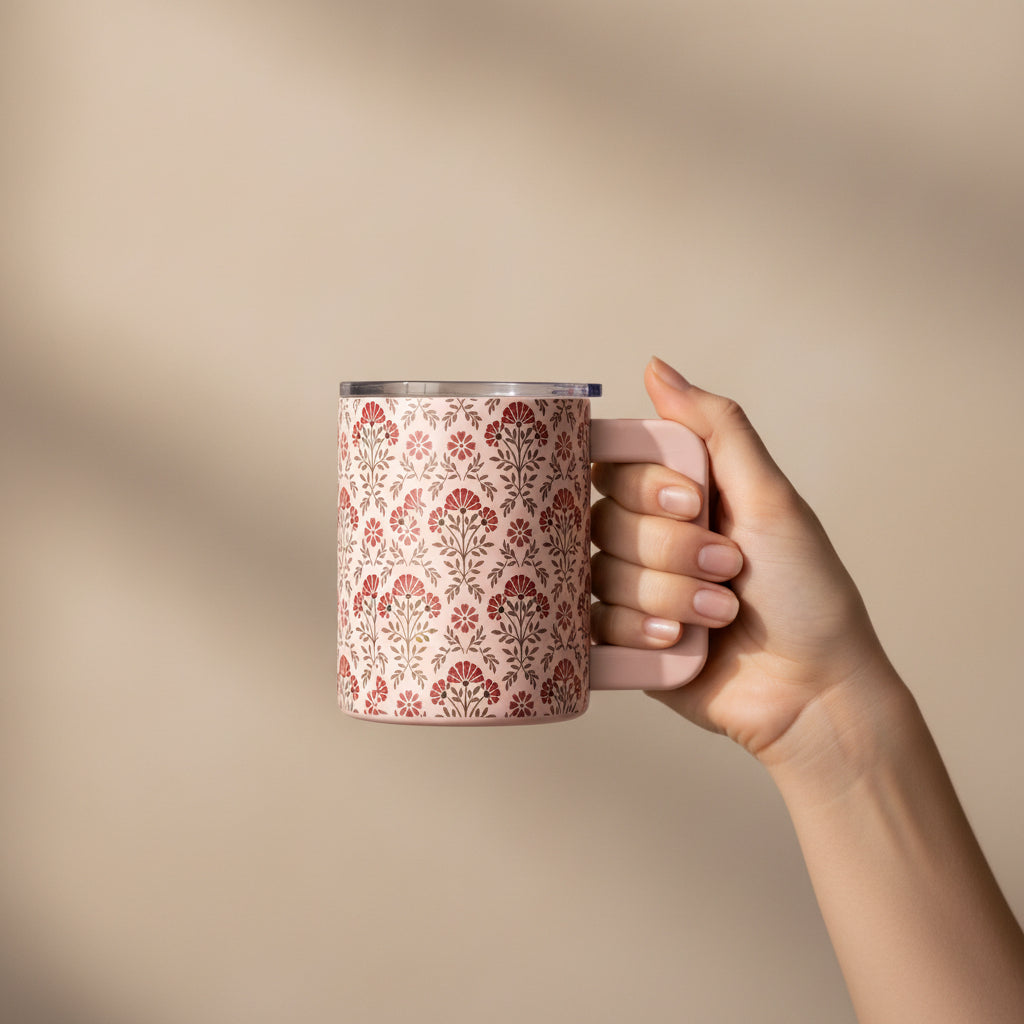 Everbloom Dusty Rose 14 oz Insulated Mug