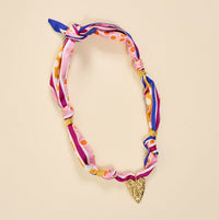 Heart of Gold Make a Statement Scarf Necklace