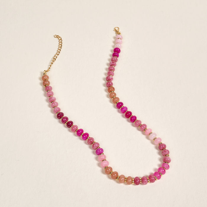 Pretty Pinks Stone Candy Necklace