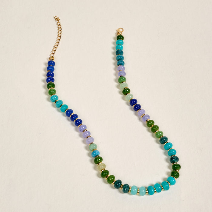 True Blues Stone Candy Necklace