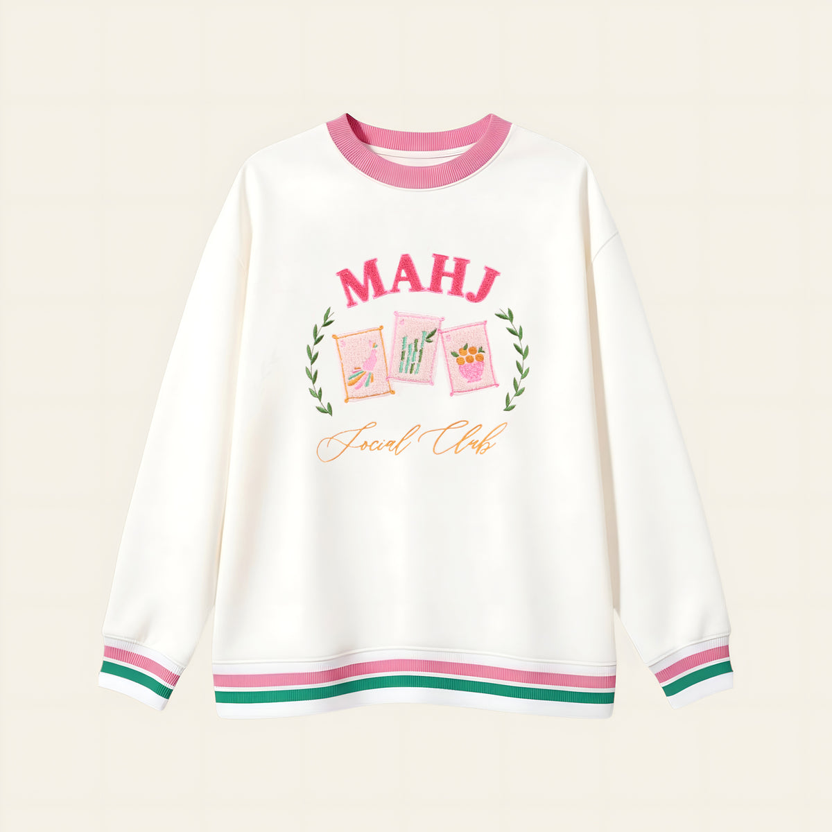 Mahjong Social Club Oversized Crew