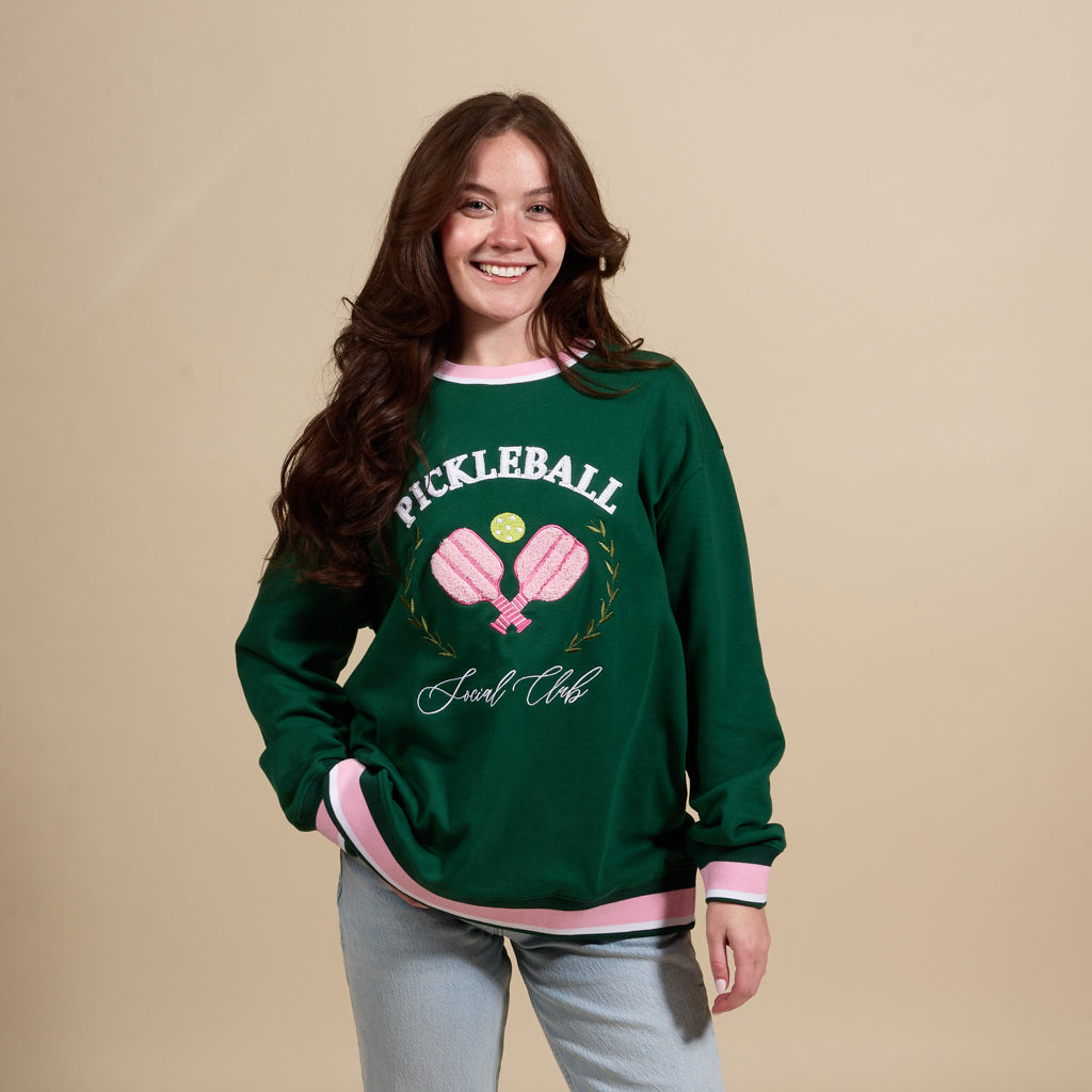 Pickleball Social Club Oversized Crew