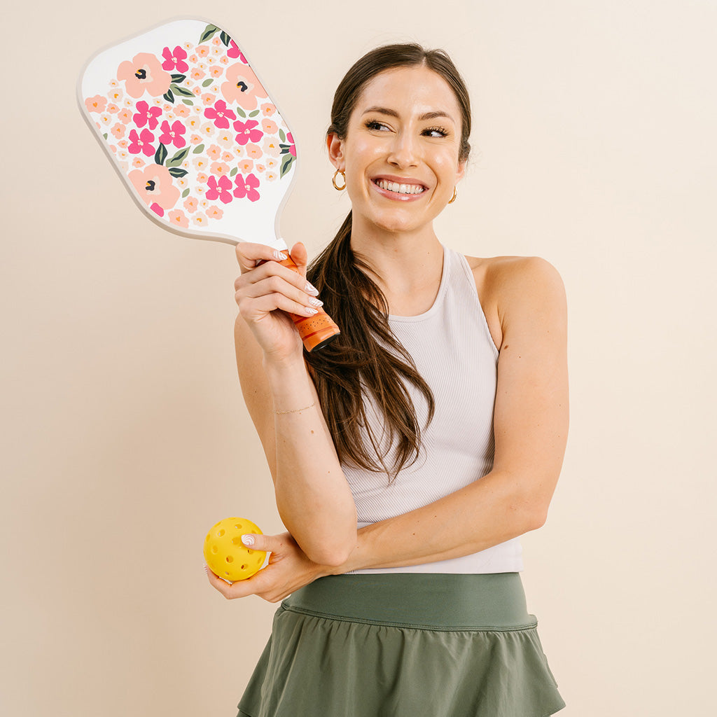 Lively Flora Pink Pickleball Paddle – The Darling Effect