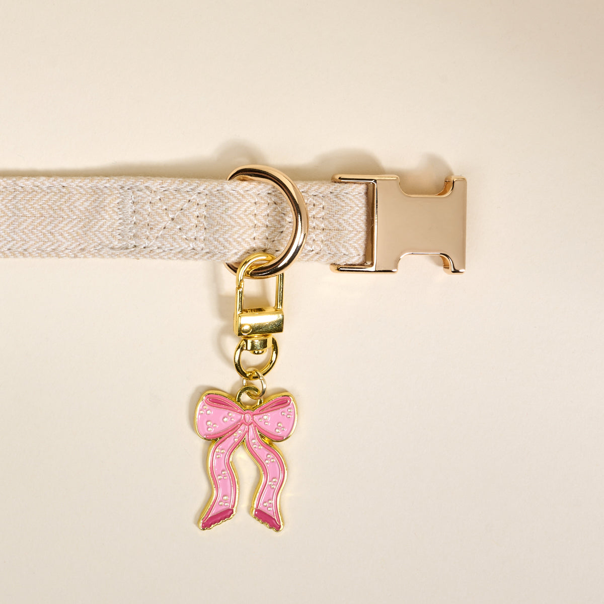 Bow Pink Pawfect Collar Charm