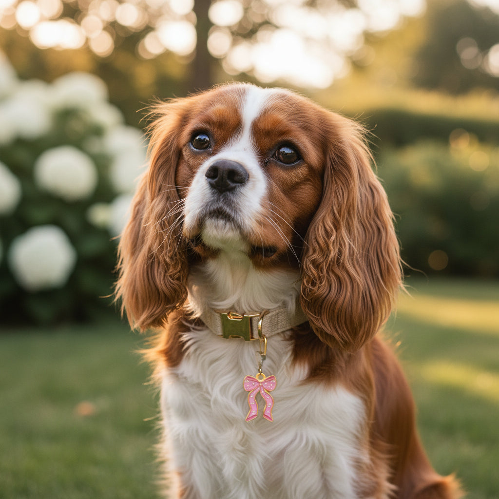Bow Pink Pawfect Collar Charm