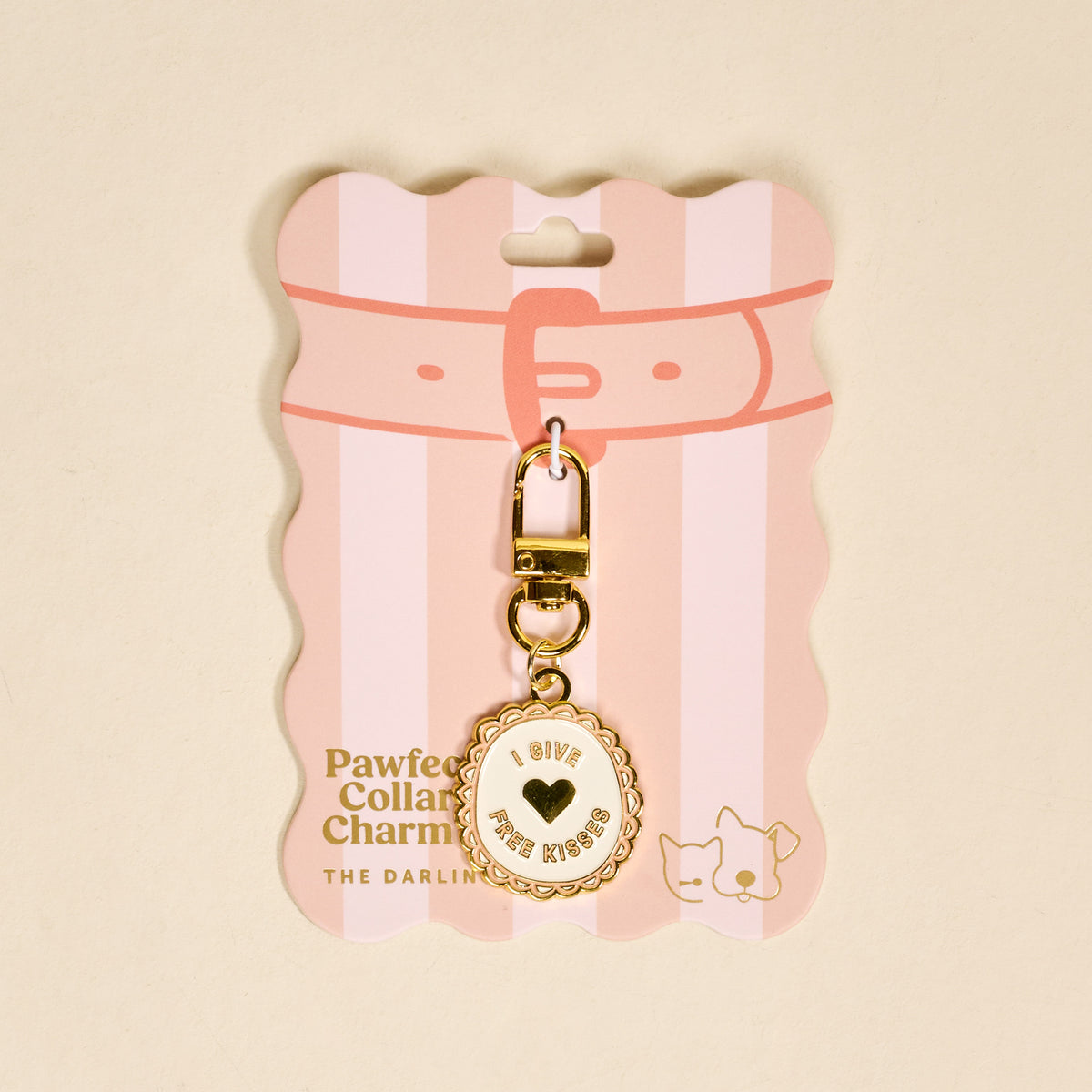 Free Kisses Pawfect Collar Charm
