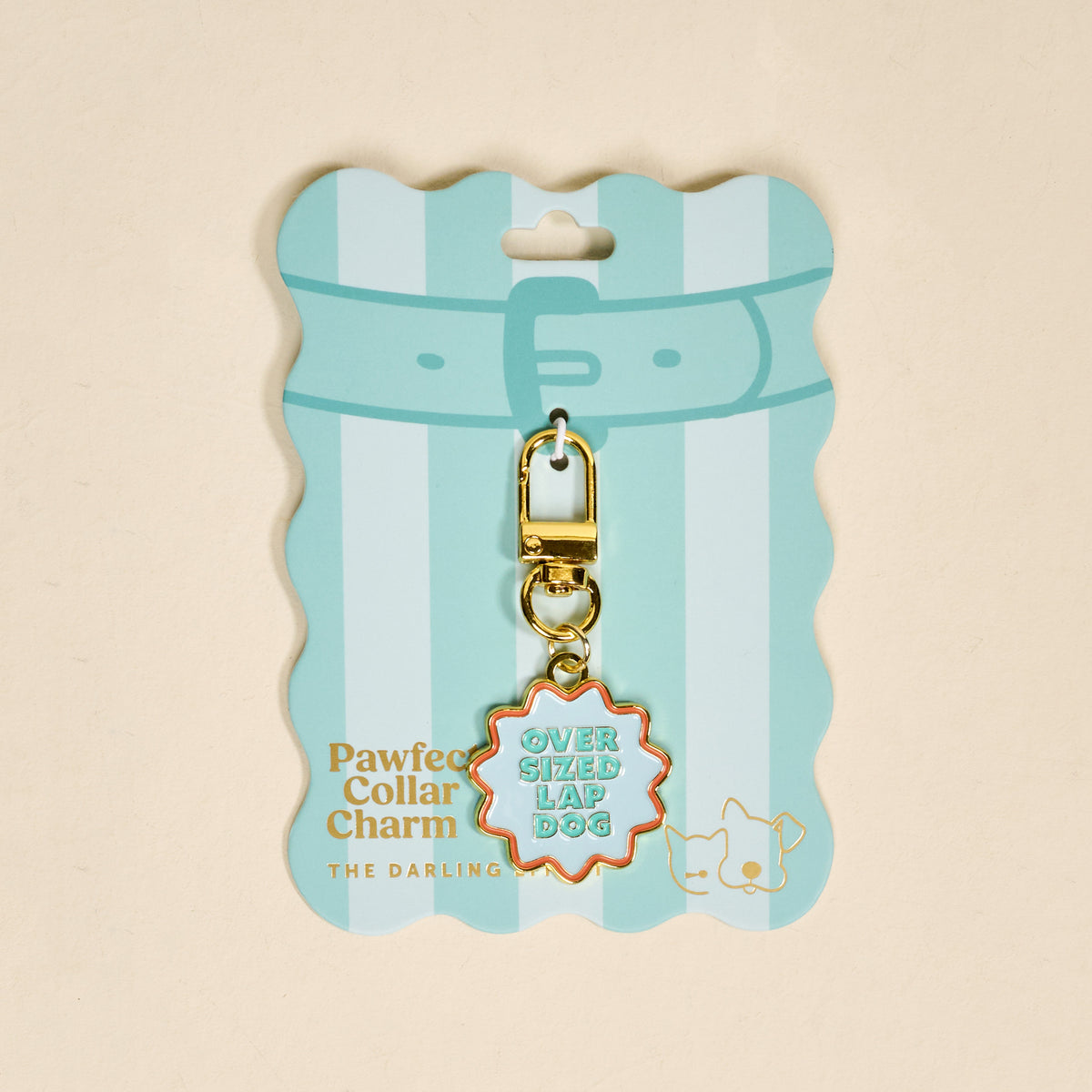 Oversized Lap Dog Pawfect Collar Charm