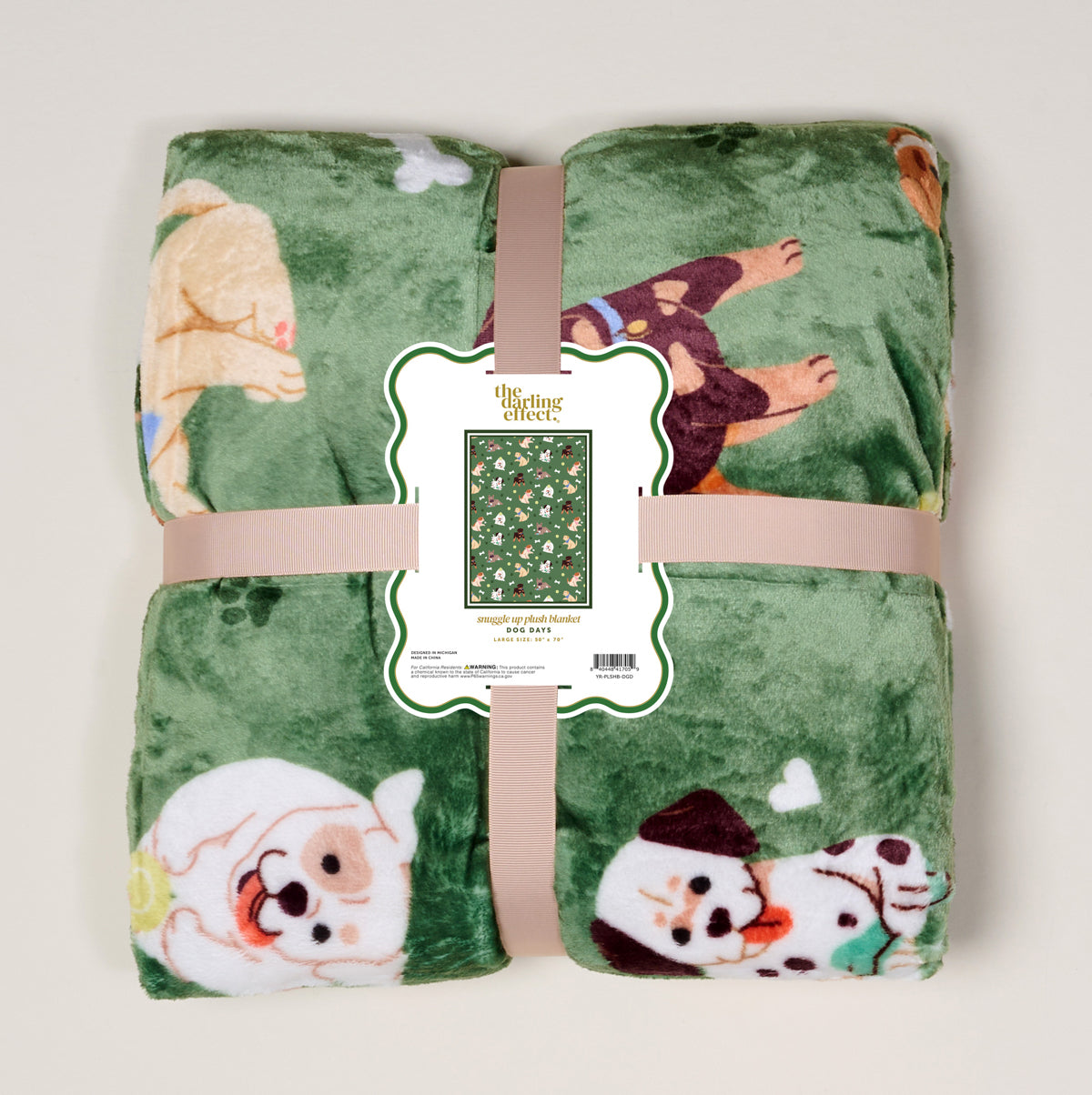 Dog Days Snuggle Up Plush Blanket