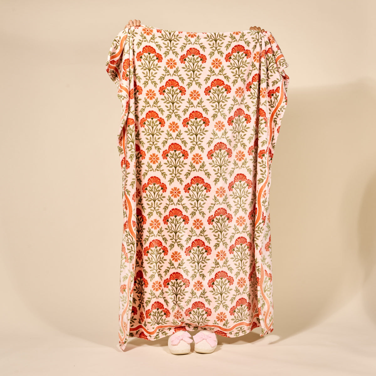 Everbloom Dusty Rose Snuggle Up Plush Blanket