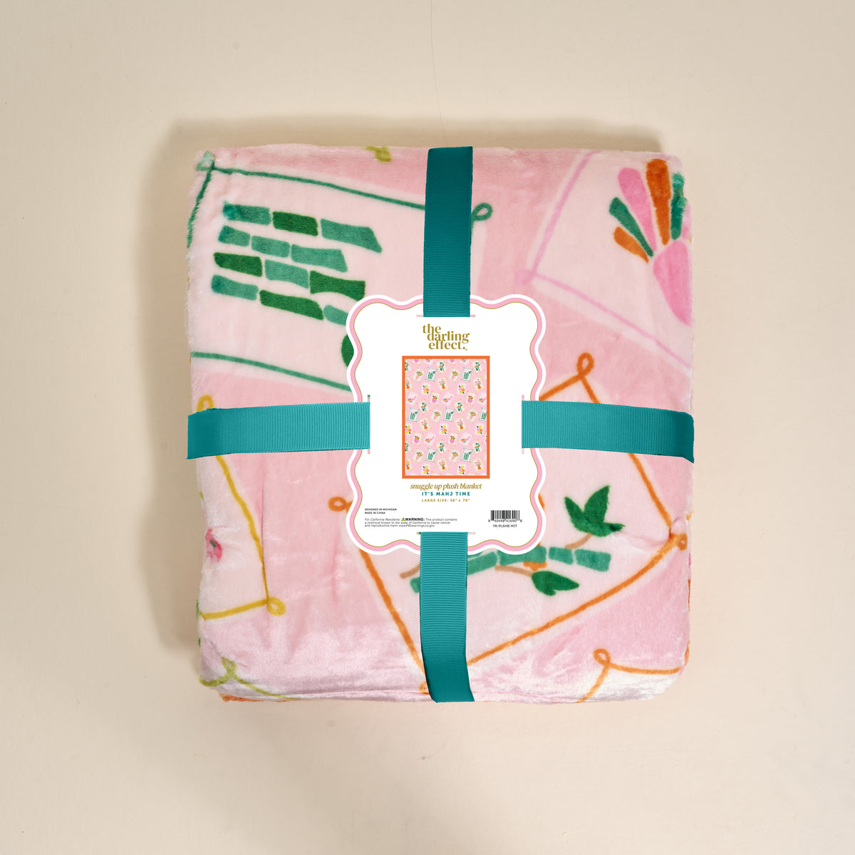 It's Mahj Time Snuggle Up Plush Blanket