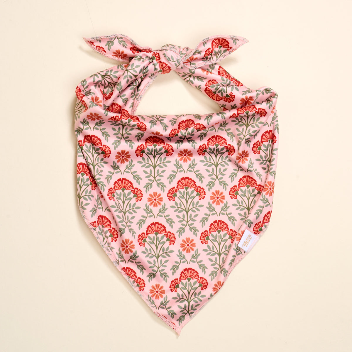 Wow Pet Bandana-Everbloom Dusty Rose Bow
