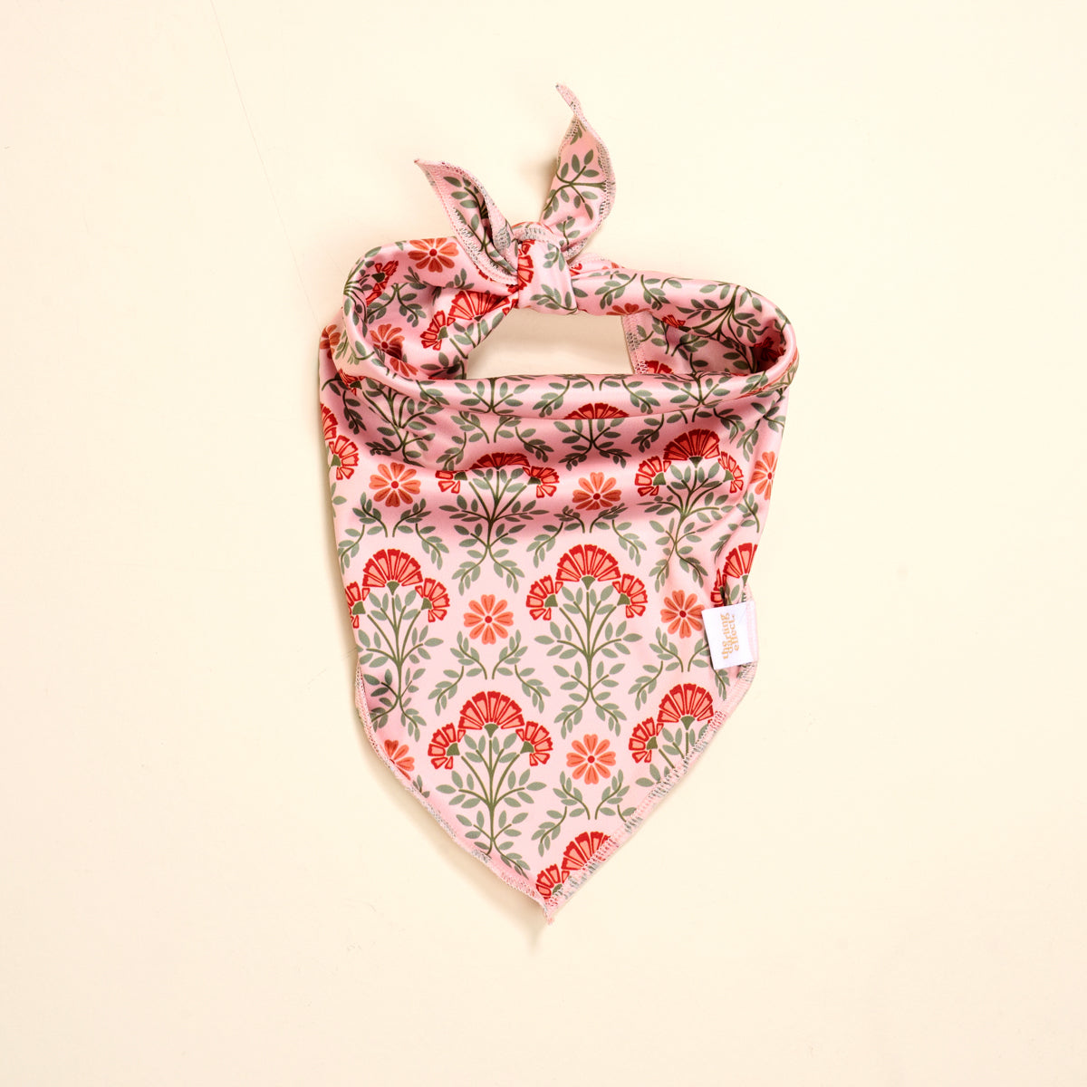 Wow Pet Bandana-Everbloom Dusty Rose Bow