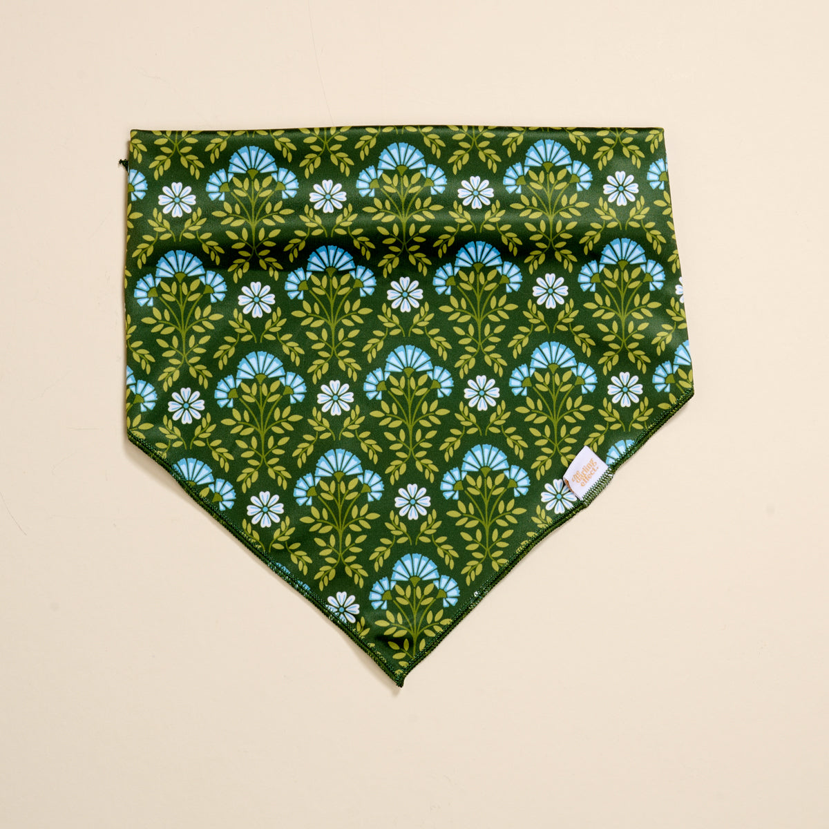Wow Pet Bandana-Everbloom Forest Green Bow