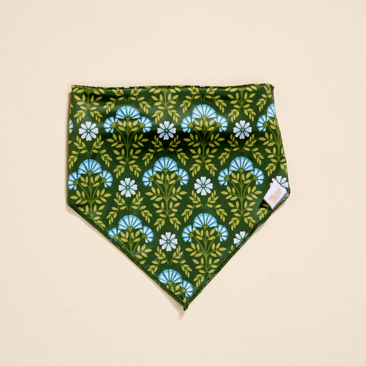 Wow Pet Bandana-Everbloom Forest Green Bow