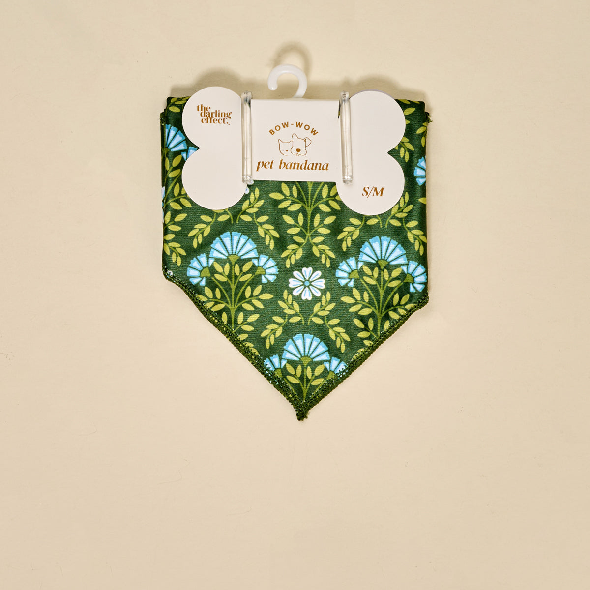 Wow Pet Bandana-Everbloom Forest Green Bow