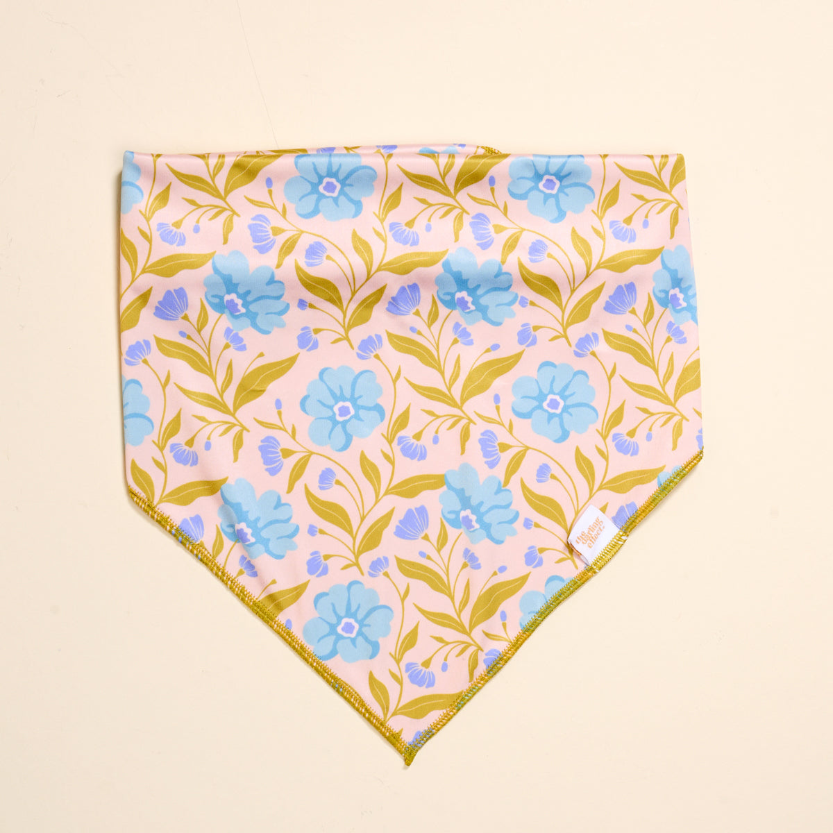 Wow Pet Bandana-Poppin' Petals Aqua Bow