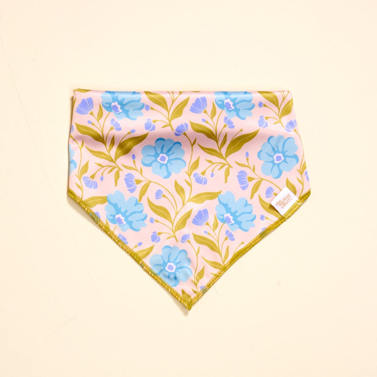 Wow Pet Bandana-Poppin' Petals Aqua Bow
