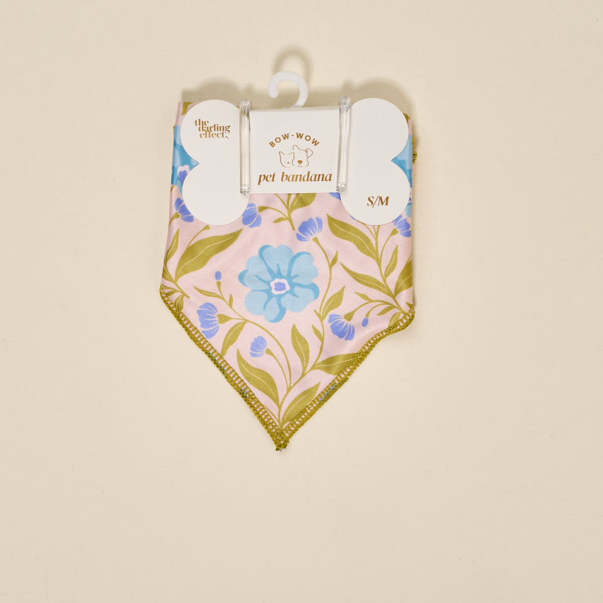 Wow Pet Bandana-Poppin' Petals Aqua Bow