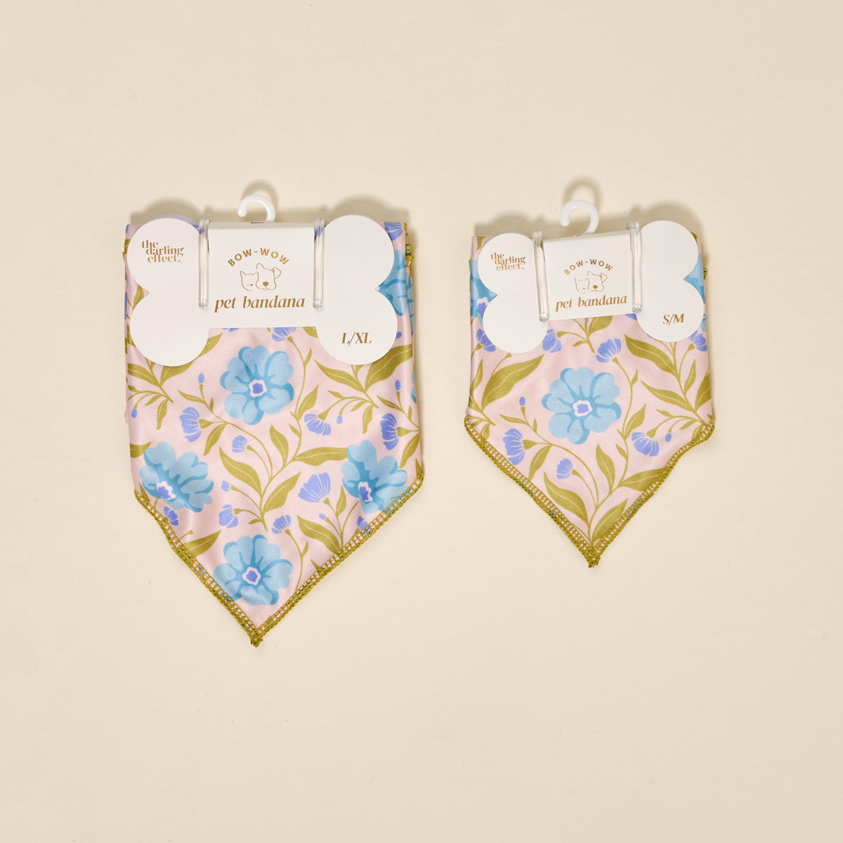 Wow Pet Bandana-Poppin' Petals Aqua Bow